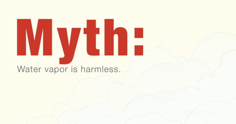 Myth Water vapor is harmless picture